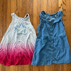 Girls sleeveless dresses size 4